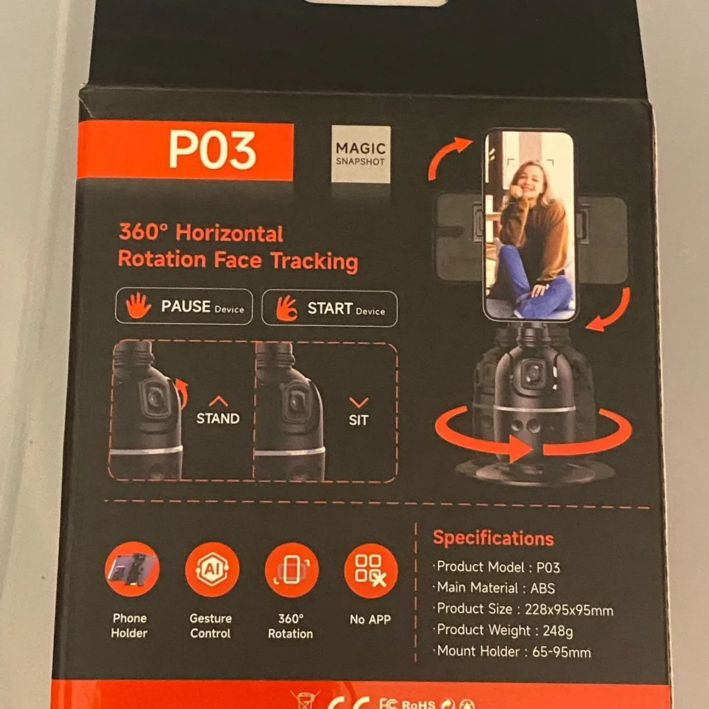 Auto Face Tracking Tri Pod Top